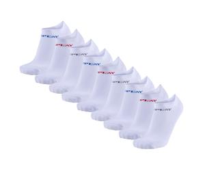 REPLAY Unisex Sneaker Socken, 9er Pack - Kurzsocken, Baumwolle, Logo, einfarbig, kurz 35-38 Weiß