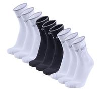 REPLAY Unisex Socken, 9er Pack - Tennissocken, Kurzsocken, Logo 2xWeiß/Schwarz 35-38