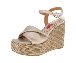 Replay Wade Sandal GWP6H C0001S - Damen Schuhe Sandaletten - 045-Platin für Damen, gold, Größe 40 EU