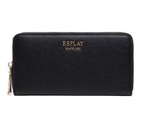 REPLAY Zip Around Wallet Black