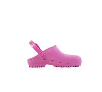 REPOSA MAX Clogs, Hygieneclogs, latexfrei, bequem, leicht, geschlossenes Obermaterial, anatomische Sohle, SRC-Sohle, Farbe Pink, Größe 39