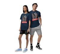 Republic of California Cupidon M’a Ghosté imprimé T-Shirt Couple Unisexe - Cadeau Couple Coton Col Rond Manches Courtes - Haut Amour Pour Hommes et Femmes,Large_Navy