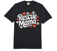 Rescue Mama Cute Dog and Animal Adoption Foster Mom Damen Comfort Colors Adult Heavyweight T-Shirt