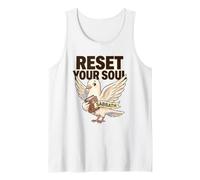 Reset Your Soul Sabbat Christian Rest Faith Dove Bible Day Tank Top