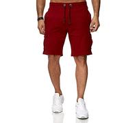 Reslad Kurze Hose Herren Cargo Bermuda Shorts Jogginghose Sport-Hose RS-5069 Bordeaux S