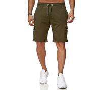 Reslad Kurze Hose Herren Cargo Bermuda Shorts Jogginghose Sport-Hose RS-5069 Khaki S
