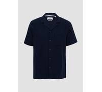 Resort Fit: Baumwollshirt mit Strukturstreifen L blau 2163067.5852.L