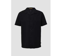 Resort Fit: Hemd aus Seersucker XL schwarz 2169689.9999.XL