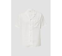 Resort Fit: Strukturiertes Kurzarm-Hemd mit Brusttasche M weiß 2163066.01M1.M