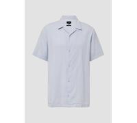 Resorthemd in strukturierter Ware mit Seersucker-Effekt S blau 2168226.5022.S