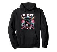 Respect The Drip Baseball Ice Cream Drip Helm Schläger Jungen Pullover Hoodie