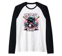 Respect The Drip Baseball Ice Cream Drip Helm Schläger Jungen Raglan