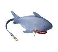 Responsive Shark Change Purse, Small Animal Wallet, Cute Zipper Keychain Pouch, Rare Sharks Design, Interactive Fun Coin Holder and Stylish Mini Accessory for Women, Girls, Bags 3.74x2.95 Inches