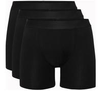 Resteröds 3P Bamboo Boxer Long leg Schwarz Large Herren