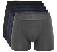 Resteröds 5P Gunnar Bamboo Boxer Grau/Blau Small Herren