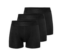 Resteröds - Retroshorts 'Gunnar' - Herren - 3-Pack - enganliegende Boxershorts aus Viskose (aus Bambus-Cellulose) - FSC Zerifiziert - Schwarz - M