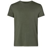 Resteröds T-Shirt aus Bambus und ökologischer Baumwolle für Herren, lang, Rundhals, halbarm Shirts für Männer, grün, M