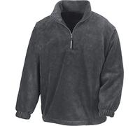 Result - 1/4 Zip Fleece Pullover L,Oxford Grey