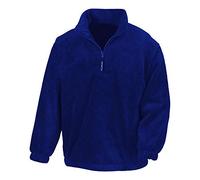 Result - 1/4 Zip Fleece Pullover XL,Royal