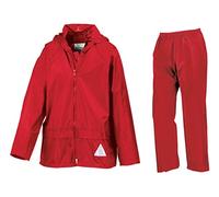 Result 2er Set Kinder Regenjacke und -hose, 5-6/(Tag S), Rot