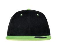 RH82 Result Headwear Bronx Zweifarbige Kappe Black One Size