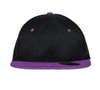 Result Headwear Bronx Original Flat Peak Dual Color - Black - ONE SIZE