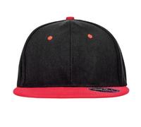 RH82 Result Headwear Bronx Zweifarbige Kappe Black One Size