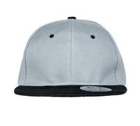 RH82 Result Headwear Bronx Zweifarbige Kappe Heather Grey One Size