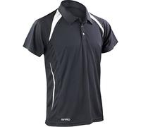 Result Cool-Dry Funktions-Poloshirt Team Spirit S177M, Farbe:Black/White;Größe:XL