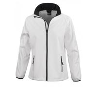 Result Core Damen Softshell-Jacke, bedruckbar (S) (Weiß/Schwarz)