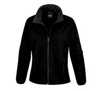 Result Core Damen Softshell-Jacke, bedruckbar (XS) (Schwarz/Schwarz)