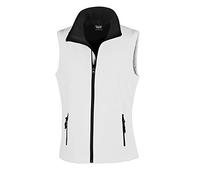Result Core Damen Softshell-Weste, bedruckbar (XL) (Weiß/Schwarz)
