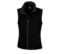 Result Core Damen Softshell-Weste, bedruckbar (XS) (Schwarz/Schwarz)