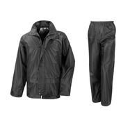 Result Core Herren Regenset, Hose und Jacke (3XL) (Schwarz)