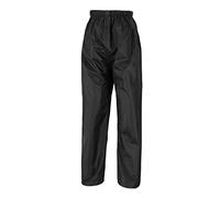 Result Core StormDri Kinder-Regenüberhose (7-8 Jahre) (Schwarz)