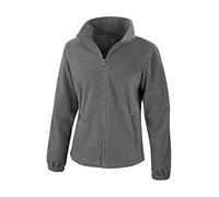 Result Damen Sweatjacke Fashion Fit Outdoor Fleece Jacke Grau Pure Grey XS