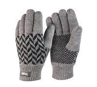Result Essentials Pattern Unisex Thermo Winter Handschuhe L-XL,Grau/Schwarz