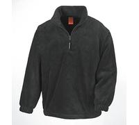 Result Fleece-Sweatshirt mit 1/4 Reißverschluss R33X M,Black