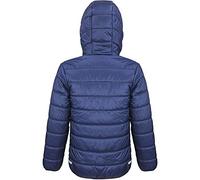 Result - Gefütterte Kinder Steppjacke/Navy/Lime, XL (152)