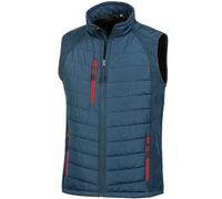 Result Genuine Recycled Herren Weste Steppweste Atmungsaktiv Wasserabweisend Bodywarmer bis Größe 4XL Wattiert Padded Übergangsweste Navy/Rot 4XL