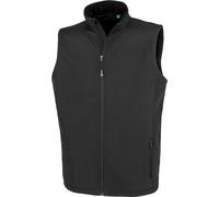 Result Genuine Recycled Herren 2-Lagen Softshell Gilet 'Printable' Bodywarmer R902M black M
