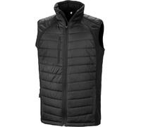 Result Genuine Recycled Herren Hybrid Gilet 'Black Compass' Bodywarmer R238X black/black 3XL