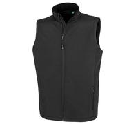 Result Genuine Recycled Herren 2-Lagen Softshell Gilet 'Printable' Bodywarmer R902M black XXL