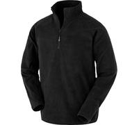 Result Genuine Recycled Herren Microfleece Pullover mit 1/4 Zip Sweatshirt R905X black XL