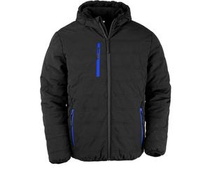 Result Genuine Recycled Herren Winter Jacke 'Black Compass' Winter-Jacke R240X black/royal L