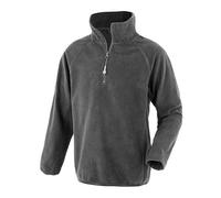 Result Genuine Recycled Kinder Junior Fleecepullover recycelt Grau M (128/140)