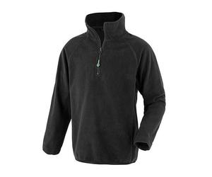 Result Genuine Recycled Kinder Junior Fleecepullover recycelt Schwarz L (140/152)