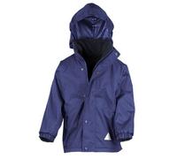 Result Genuine Recycled Kinder Junior Regenjacke Winterjacke Fleece gefüttert Royal/Navy XS(3-4 Jahre)