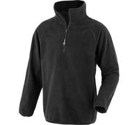 Result Genuine Recycled Kinder Microfleece Pullover 1/4 Zip Sweatshirt R905J black XL