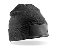 Result Recycled Double Knit Printers Beanie onesize black